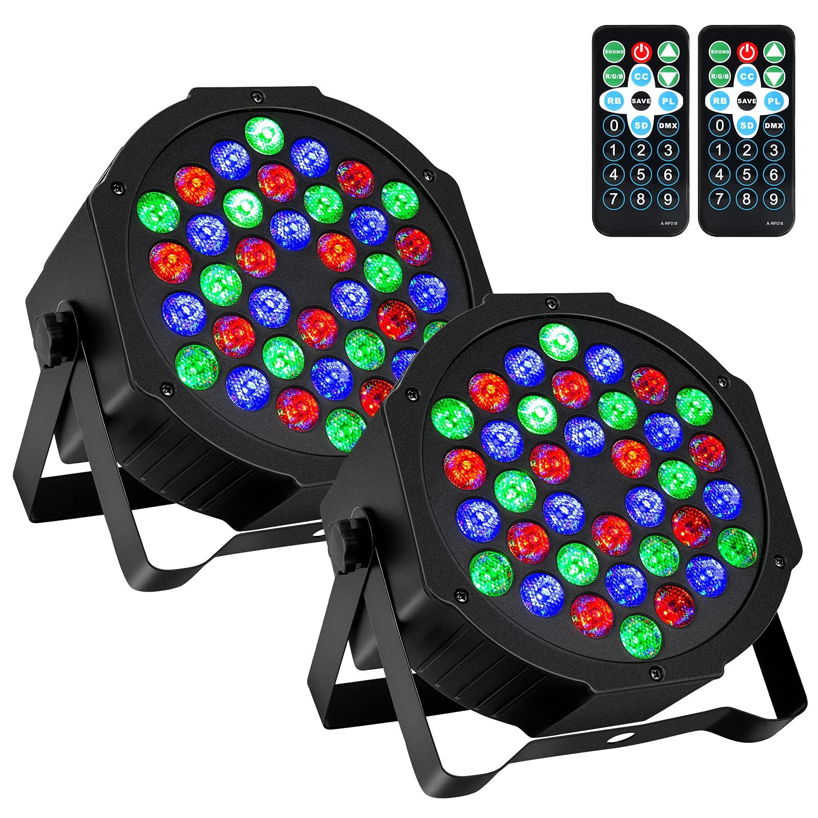 Amazon.com: Litake DJ Par Lights, RGB 36 LED Stage Lights Sound